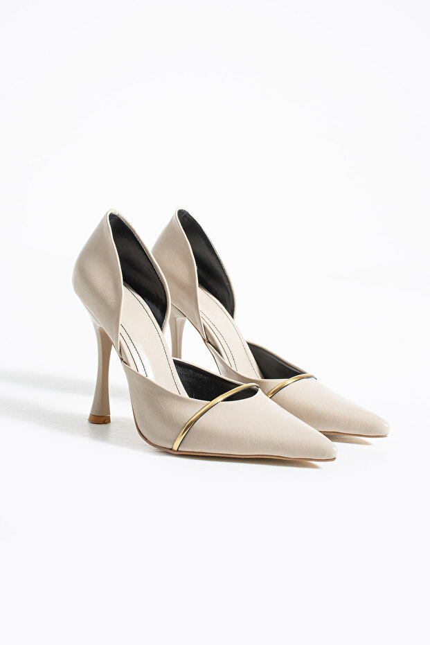 JADE Burgundy Gold Accessory Elegant Women's Stiletto – Pointed Toe Stiletto Heel
