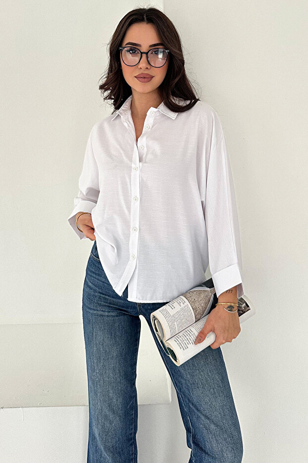 Oversize Buttoned Shirt – Classic - 5