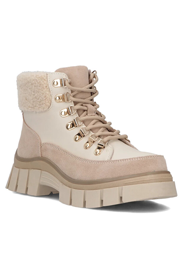 Ghete din piele naturală 6471 bej - 3