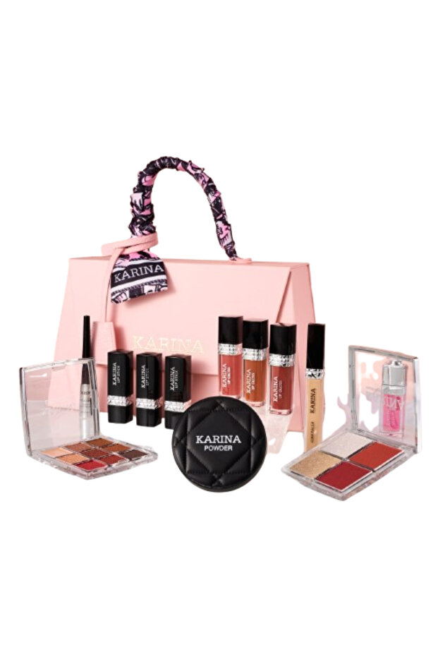 Karina's makeup bag