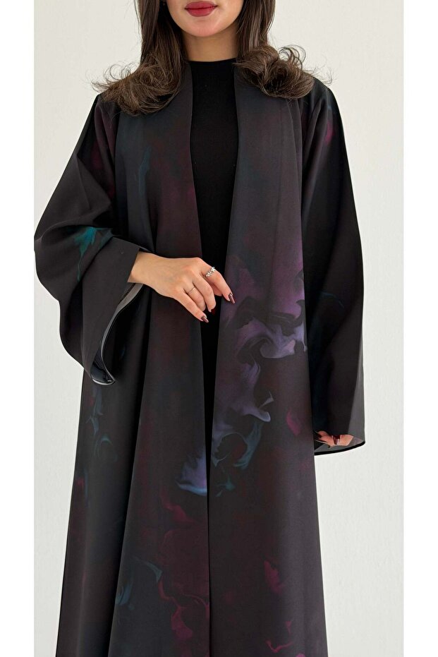 MWT1072 - عباية طباعة | Printed Abaya - 2