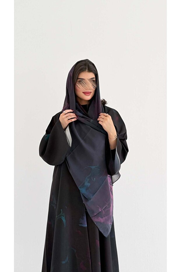 MWT1072 - عباية طباعة | Printed Abaya - 5