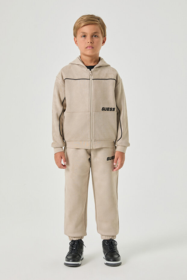 Boy Beige Tracksuit Top
