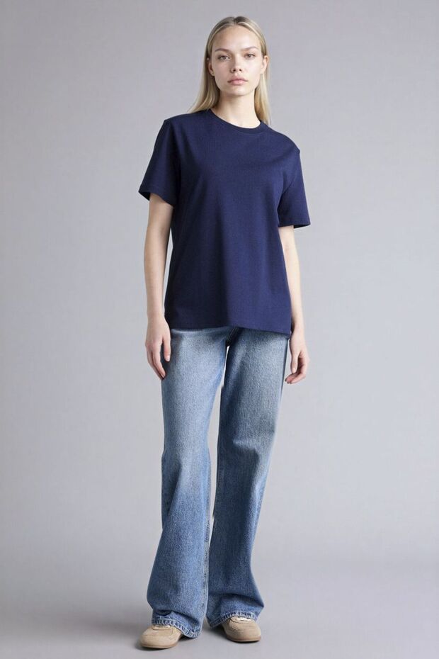 Kadın T-shirt A9428AX/NV251 NAVY - 2