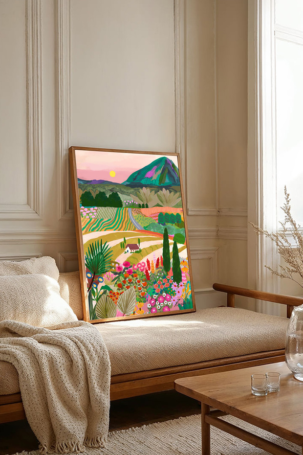One Piece Wooden Framed Painting Tk3001