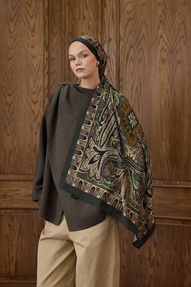 Bambu Kraş Şal 7002 Haki - 2