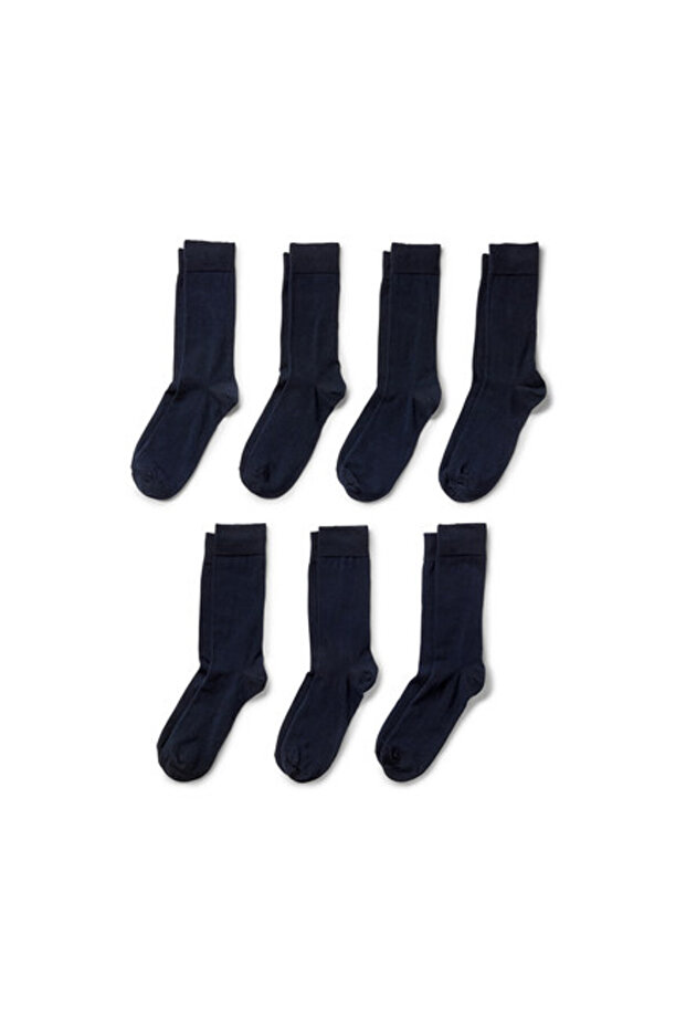 Erkek Çorap, 7li, Mavi - 2