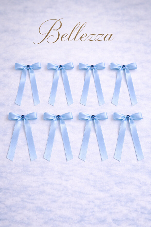 1 cm Satin Ribbon Bow – Elegant Decorative Mini Ribbon Set 20 Pieces