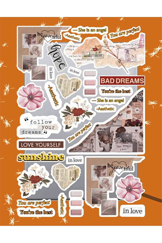Vintager Series 4 Sticker Set | Laptop Agenda Notebook Tablet Phone Notebook Sticker Bullet Journal