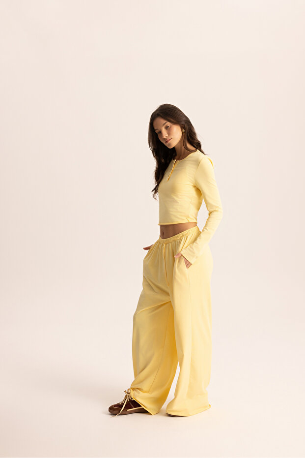 Tuara Basic Sarı Eşofman Takımı - 4