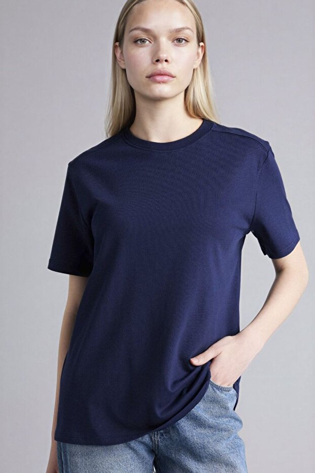 Kadın T-shirt A9428AX/NV251 NAVY - 1