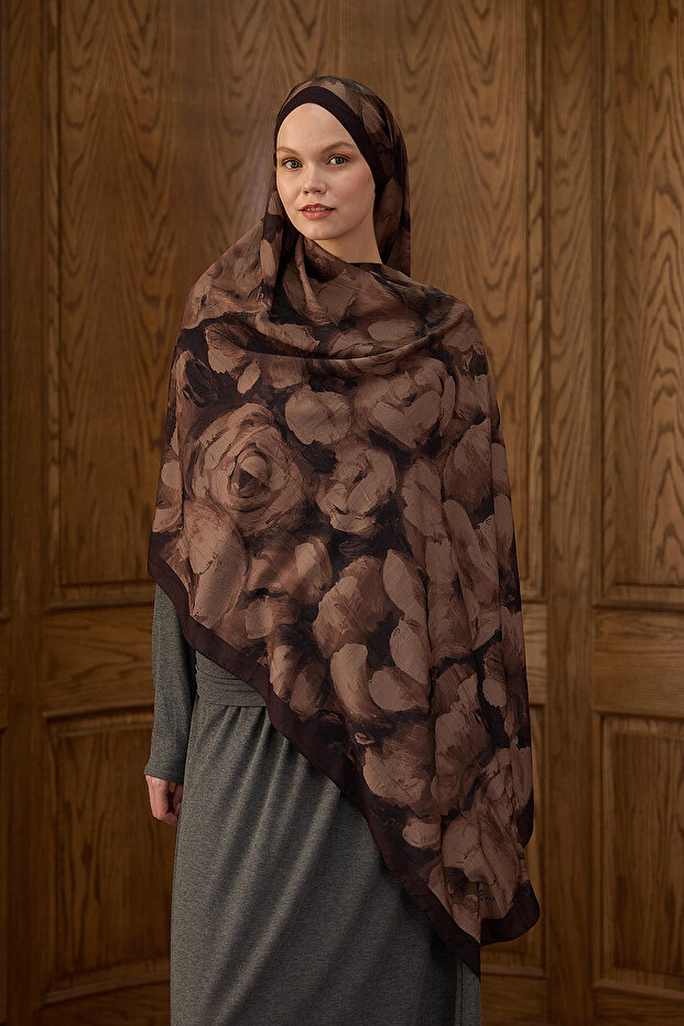 Bambu Kraş Şal 7004 Acı Kahve - 2