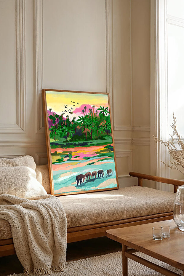 One Piece Wooden Framed Painting Tk3059
