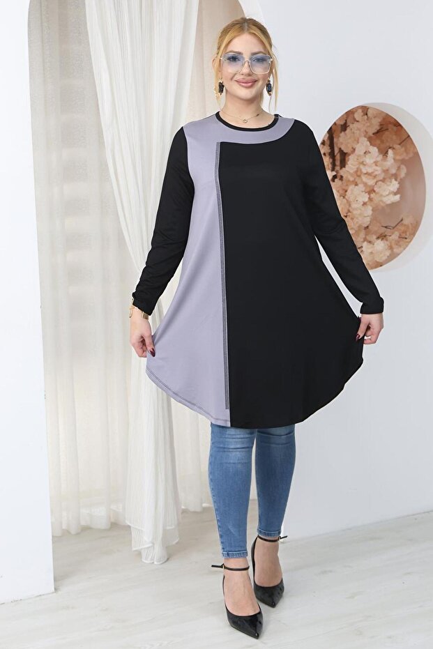 بلوزة تونيك مقاس كبير - 3