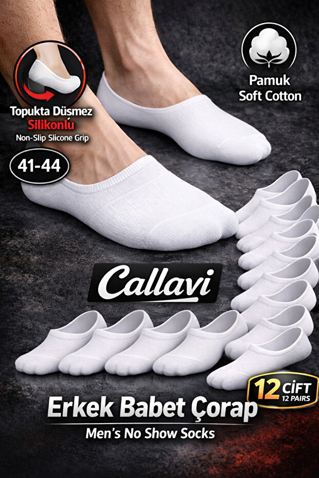 12 pairs of silicone men's ballet flats