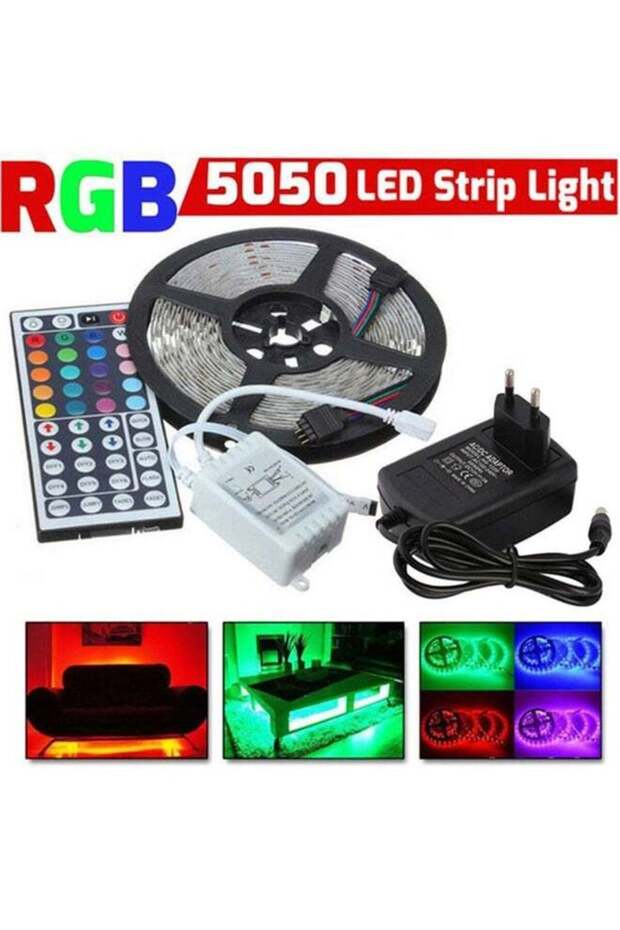 Generic LED Strip Light With Remote Control Multicolour