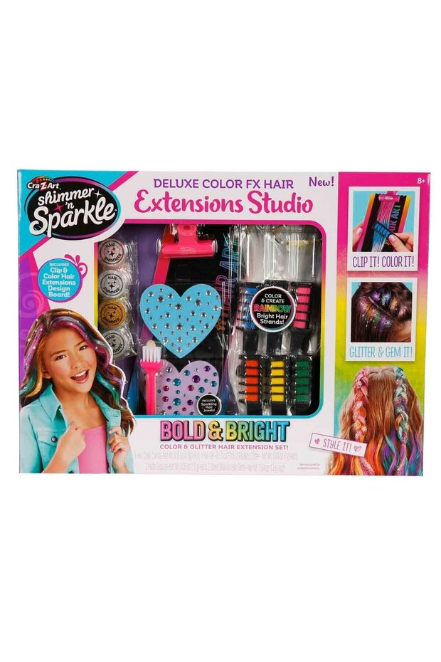 65632 SUN-CZA-HOBI SET SHIMMER N SPARKLE DELUXE COLOR FX EXTENSIONS STUDIO