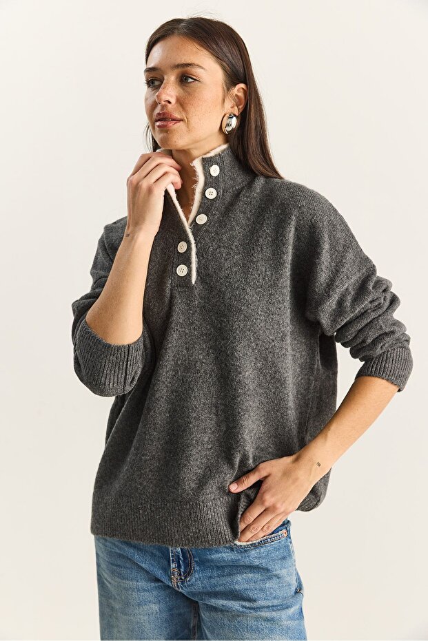 LUCCI Button-down sweater - 6