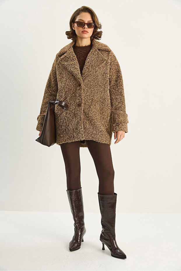 LUCCI Oversize Textured Jacket - 4