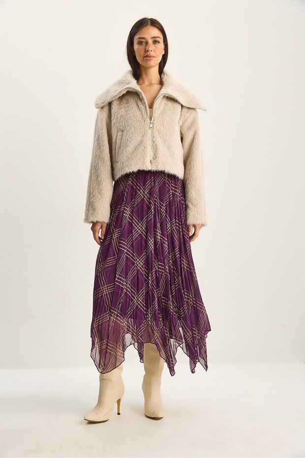 LUCCI checked midi Checked with Lined - 2