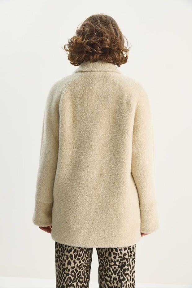 LUCCI oversized textured jacket - 6