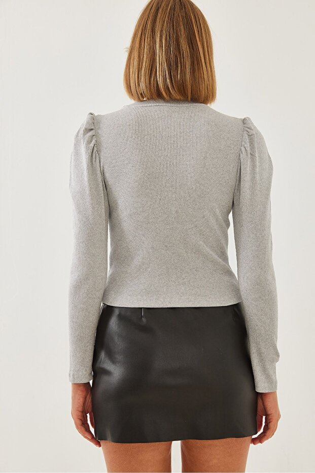 LUCCI Drape Detailed Basic Top - 3