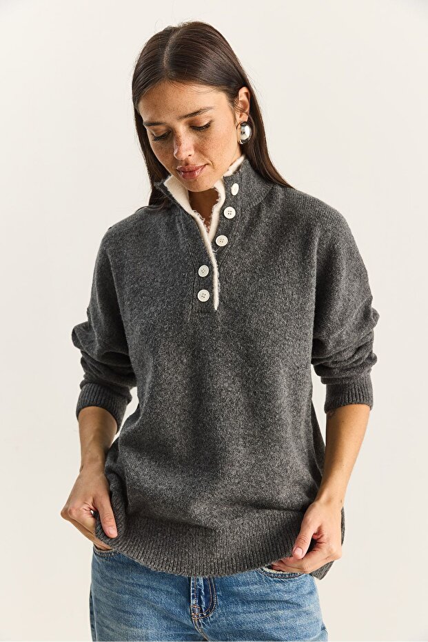 LUCCI Button-down sweater - 3