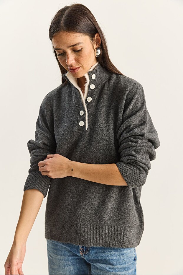 LUCCI Button-down sweater - 5