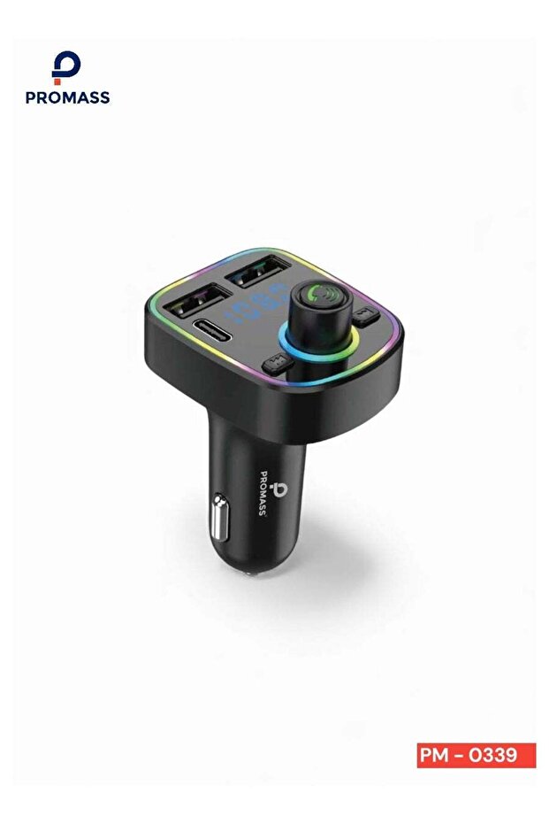 جهاز إرسال FM بتقنية البلوتوث 5.3، محول MP3 لاسلكي مع شاحن USB سريع بقوة 30 واط