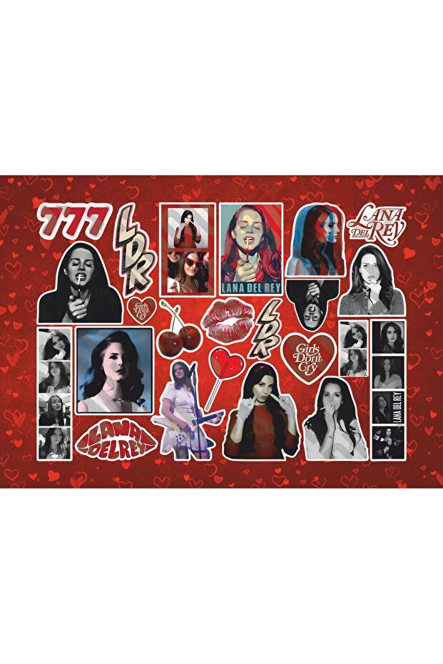 Lana Del Rey Series 5 Sticker Set | Laptop Agenda Notebook Tablet Phone Notebook Sticker Bullet Journal
