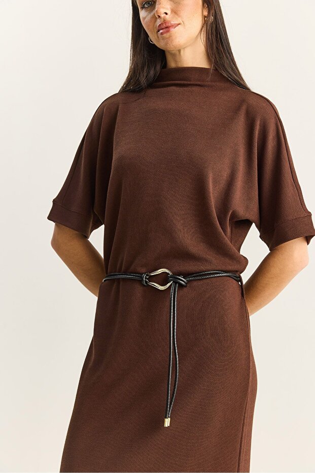 Rochie midi simplă LUCCI - 5