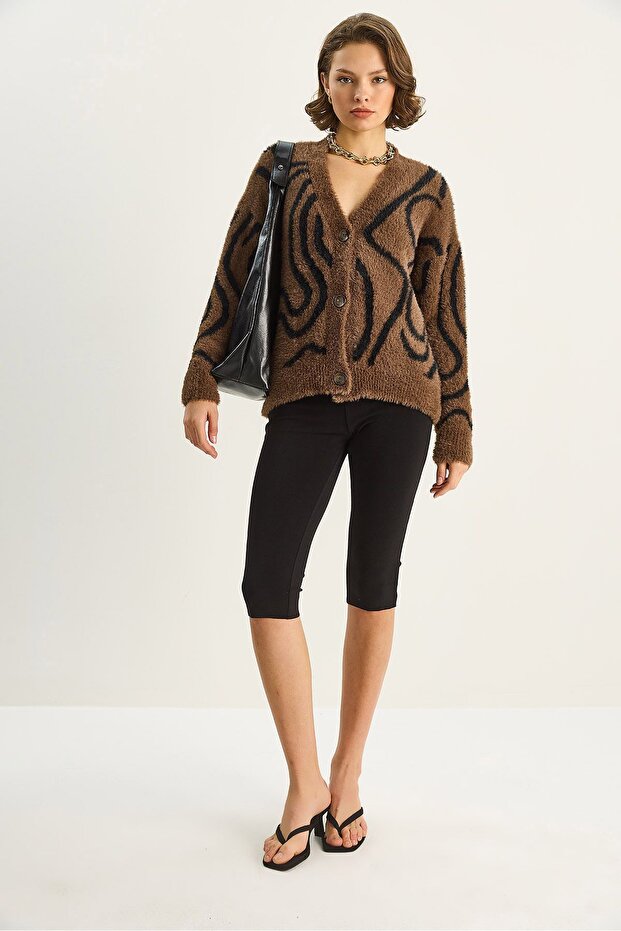 LUCCI Patterned textured cardigan - 2