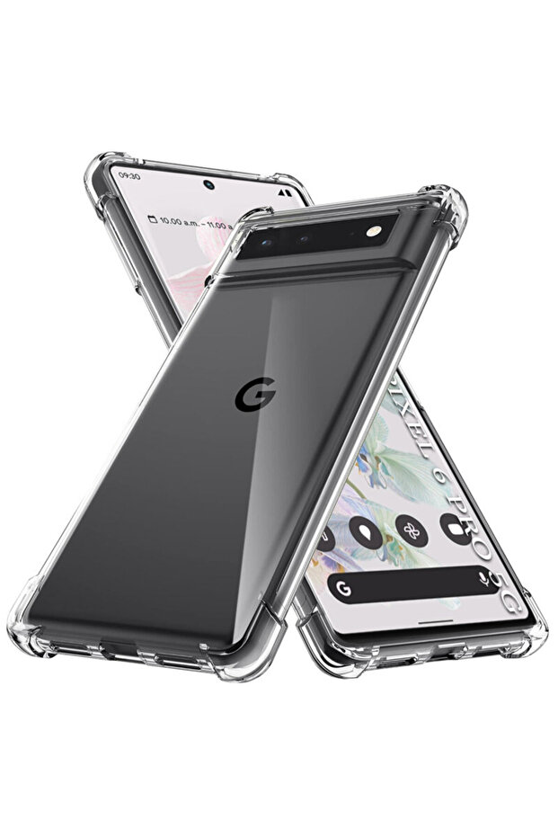 Google Pixel 6 Pro Shockproof Clear Silicone Case - 1