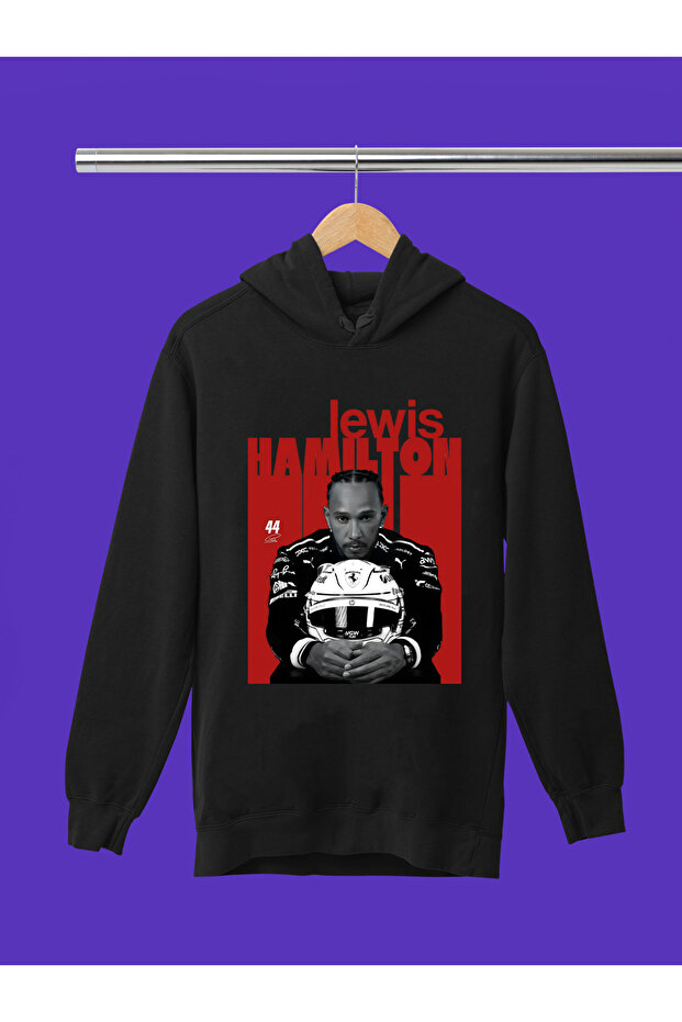 Lewis Hamilton Printed 3-Yarn Quality Soft Texture Hooded F1 Kids Sweatshirt
