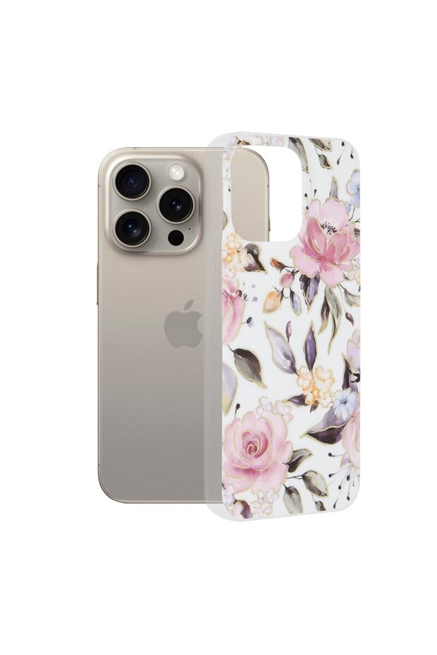 iPhone 15 Pro Max Marble, Chloe White - 1