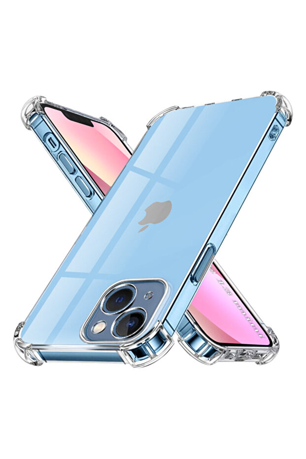 Shockproof Clear Silicone Case for iPhone 13 Mini - 1