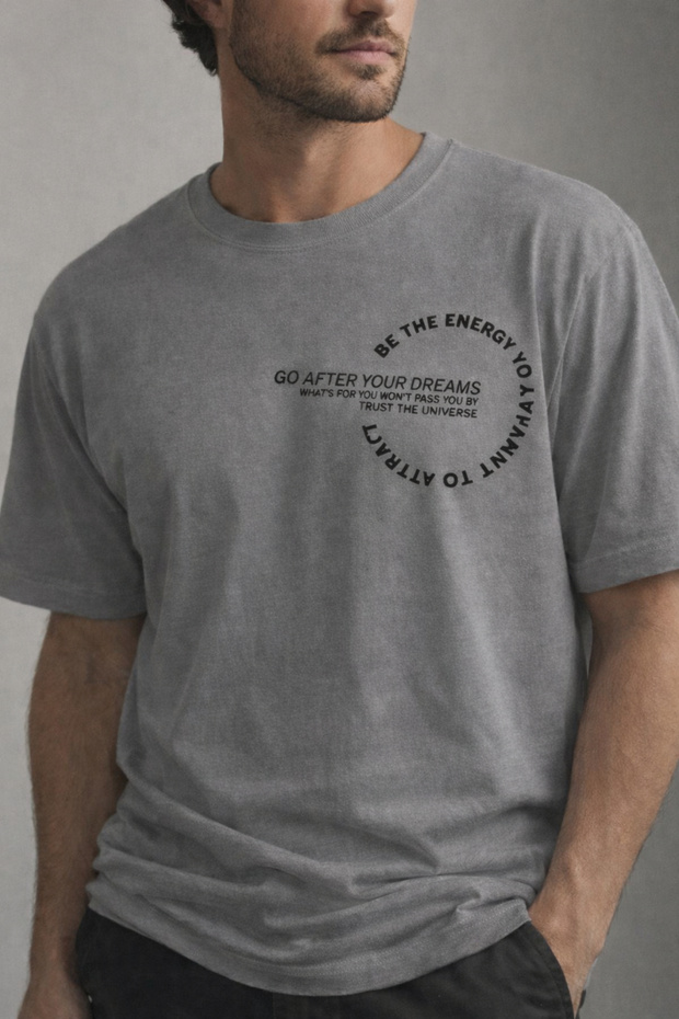 Go after Your Dreams Printed Cotton Relaxed Fit Round Neck Unisex T-Shirt
