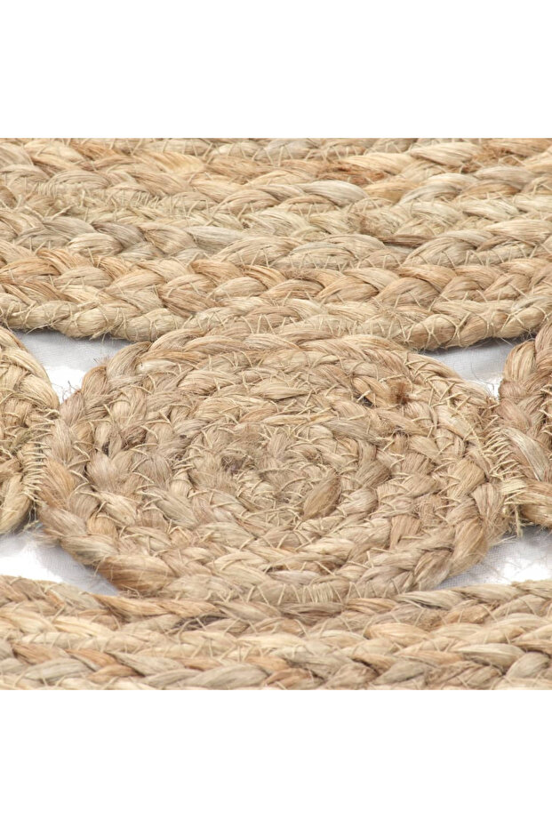 Jute Rug with Patterned , 150 cm round - 4