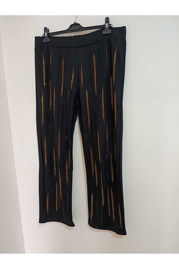 1. Quality, Evening Dress Style, Shimmering, Mid-High Waist, Lycra Pants