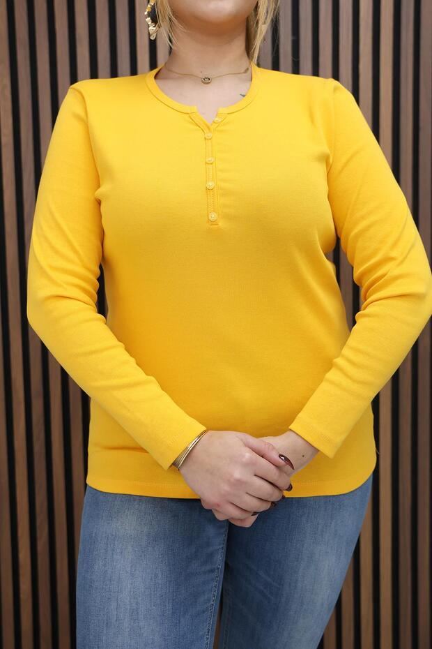 بلوزة قطنية كبيرة الحجم قماش قابل للتمدد - 7