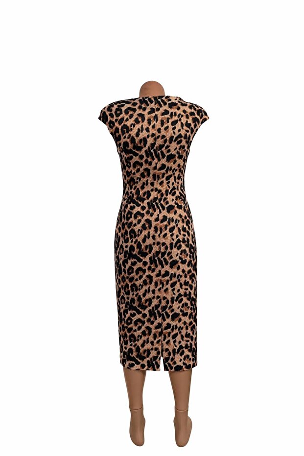 Rochie lunga mulata animalprint - 5