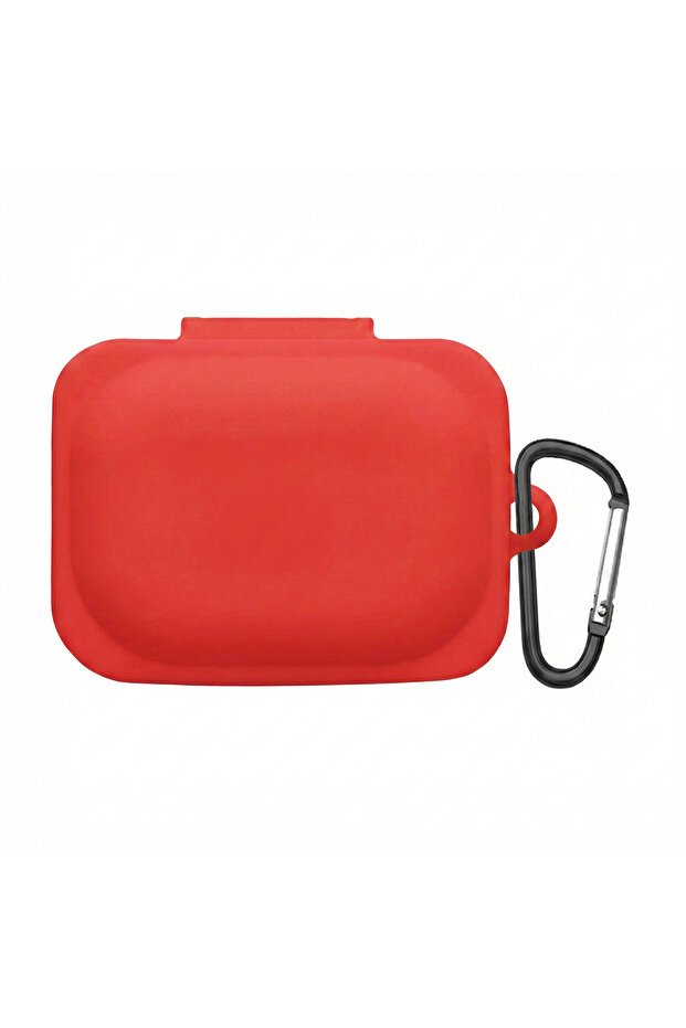 غطاء للأذن (A) مصنوع من السيليكون غير اللامع باللون الأحمر مع جهاز تعليق - 2