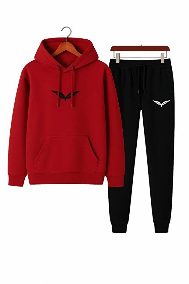 Basic Hooded 2-Piece Sports Set – Unisex Sweatpants 2-Piece Set