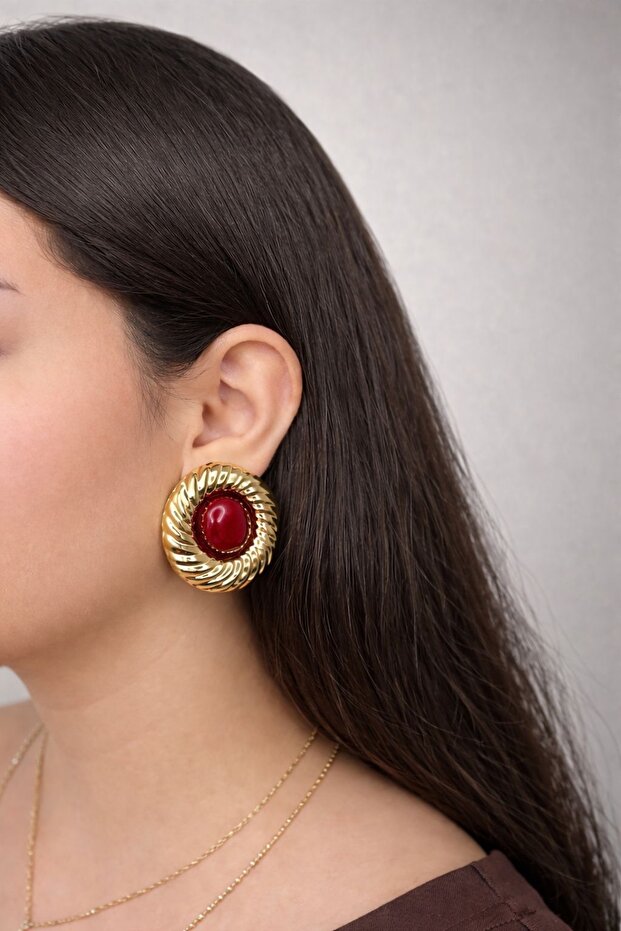 Çelik Agta Model Küpe - 1