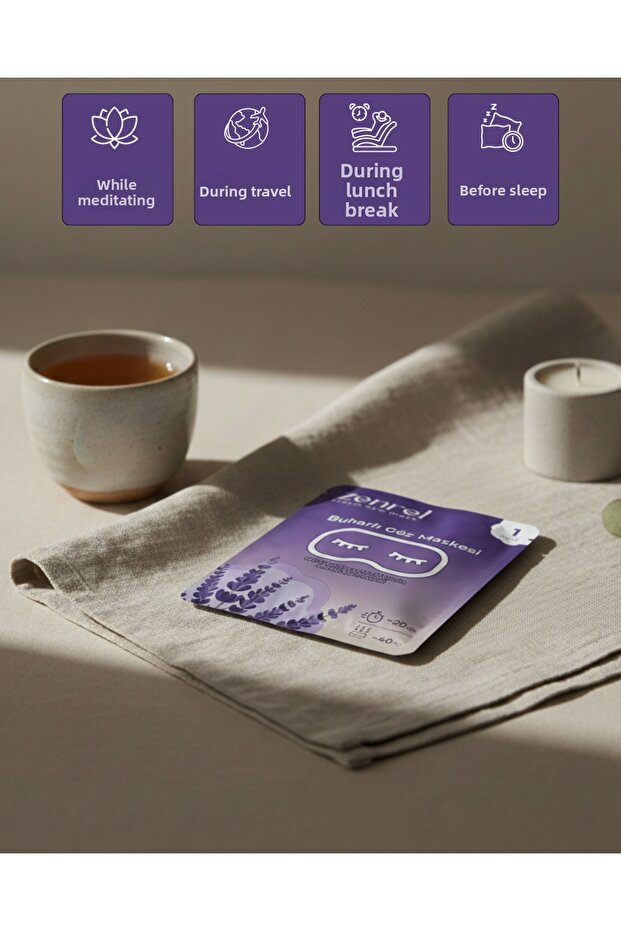Self-Heating Steam Eye Mask | 1 Unit. | Lavender Flavored | Hot Mask | Relaxing Wellness Experience