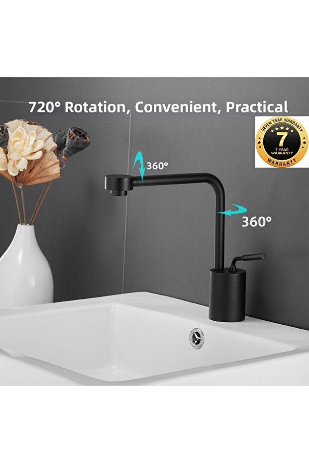 Bathroom Sink Faucet New Model Design Matte Black Color Imported with 7 Years Warranty