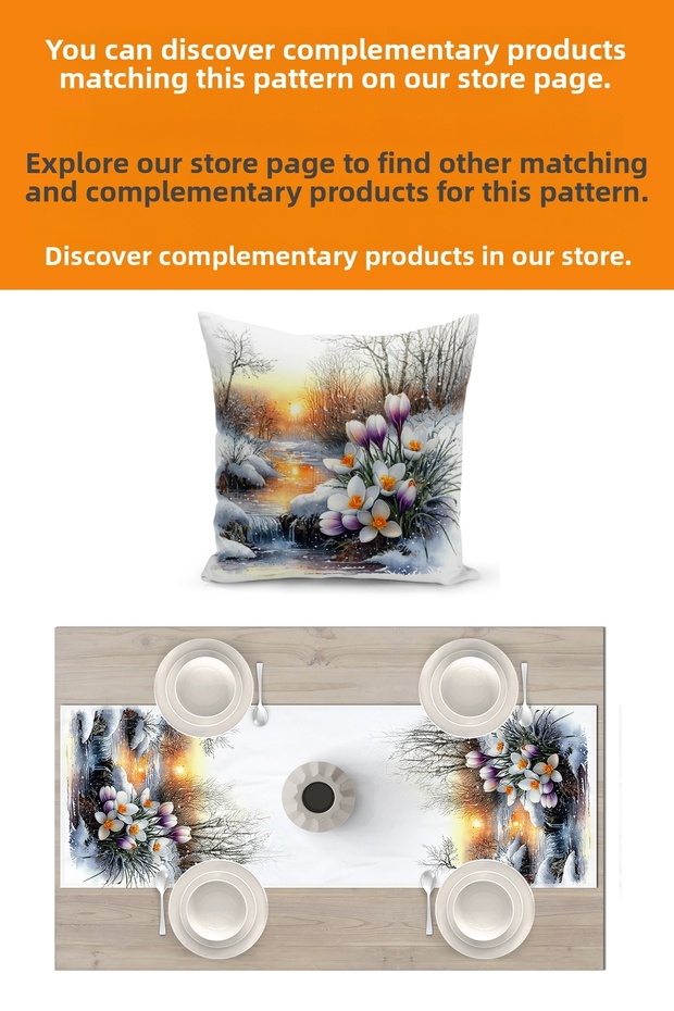 Spring Series 140X40 cm Digital Printed Runner (Spring Easter Easter) - 3