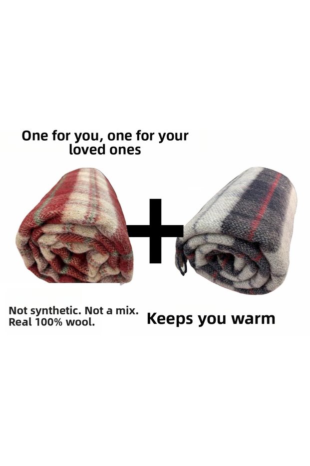 Double Size 100% Wool Blanket, Made with the Traditional Yörük Tradition, Natural, Healthy, Soft, Warm.