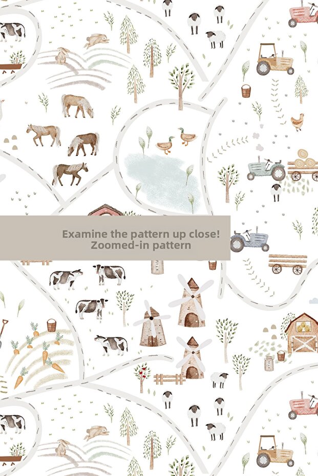 Single Elastic Sheet Set - Farmstead Map - 4