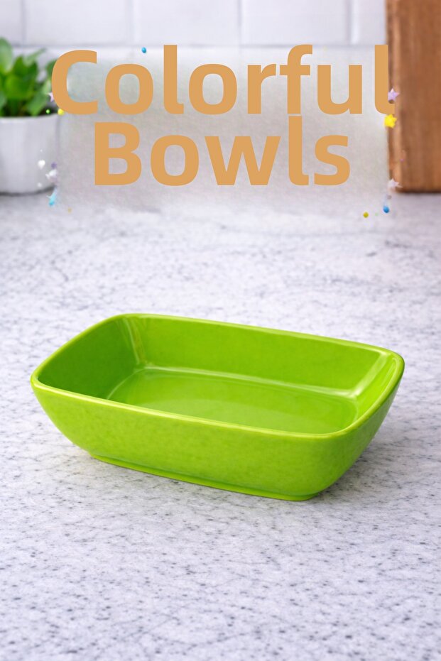 Breakfast Presentation and Snack Plate – Rectangular Stylish Serving Bowl (1 Piece)